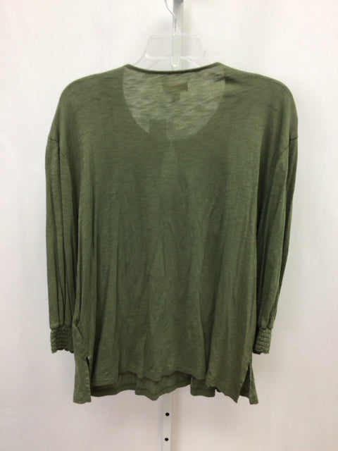 KNOX ROSE Size XL Army Green 3/4 Sleeve Top
