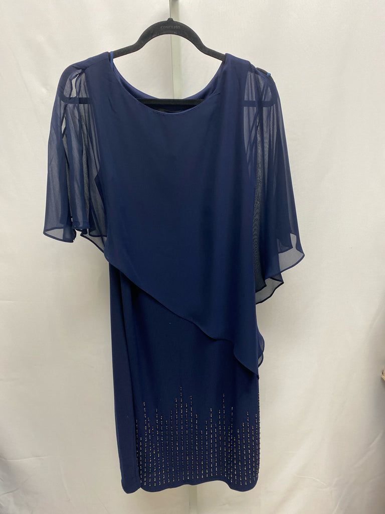 Size 16 Scarlett Navy 3/4 Sleeve Dress