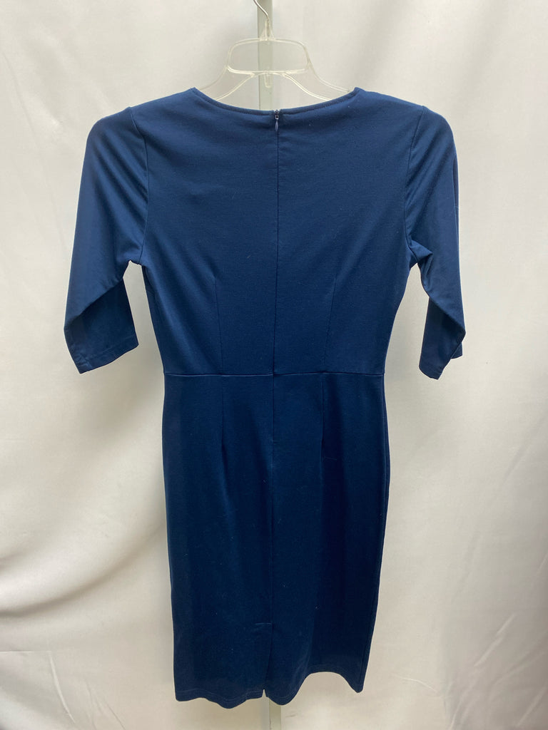 Size Small Navy 3/4 Sleeve Dress