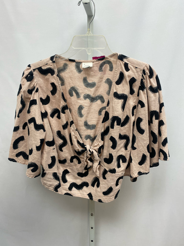 a new day Size XXL Taupe/Black 3/4 Sleeve Top