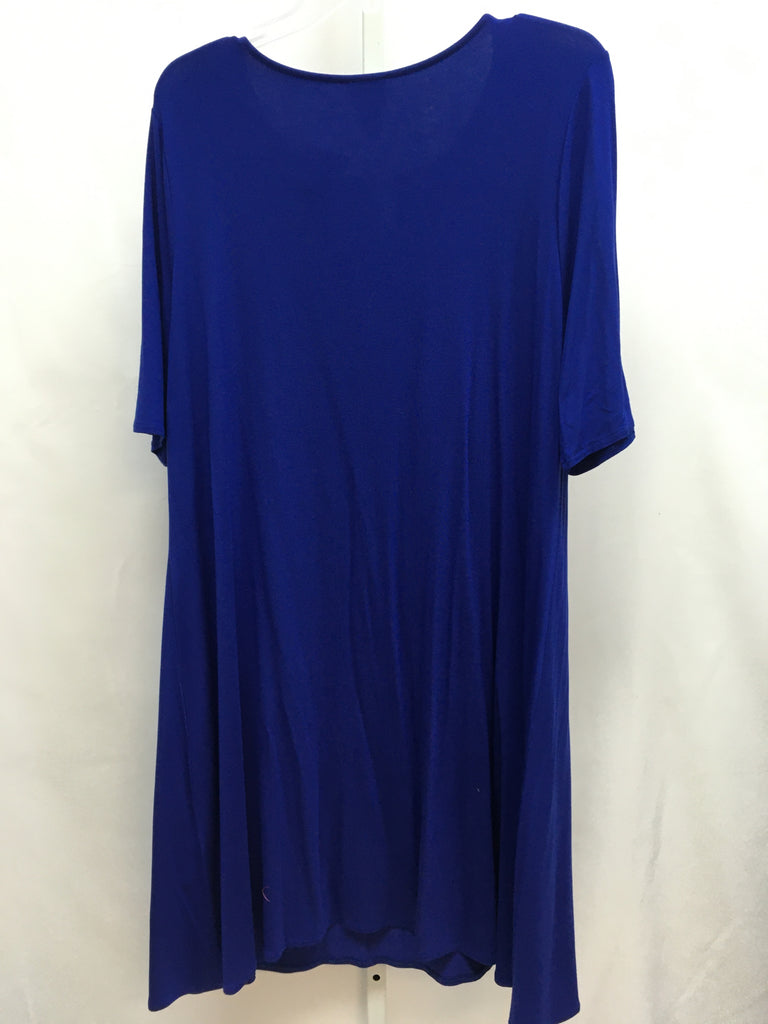 Chico's Size Chico's 3 (X-large) Royal Blue Short Sleeve Dress