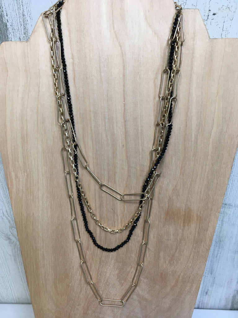 Black/Gold Necklace