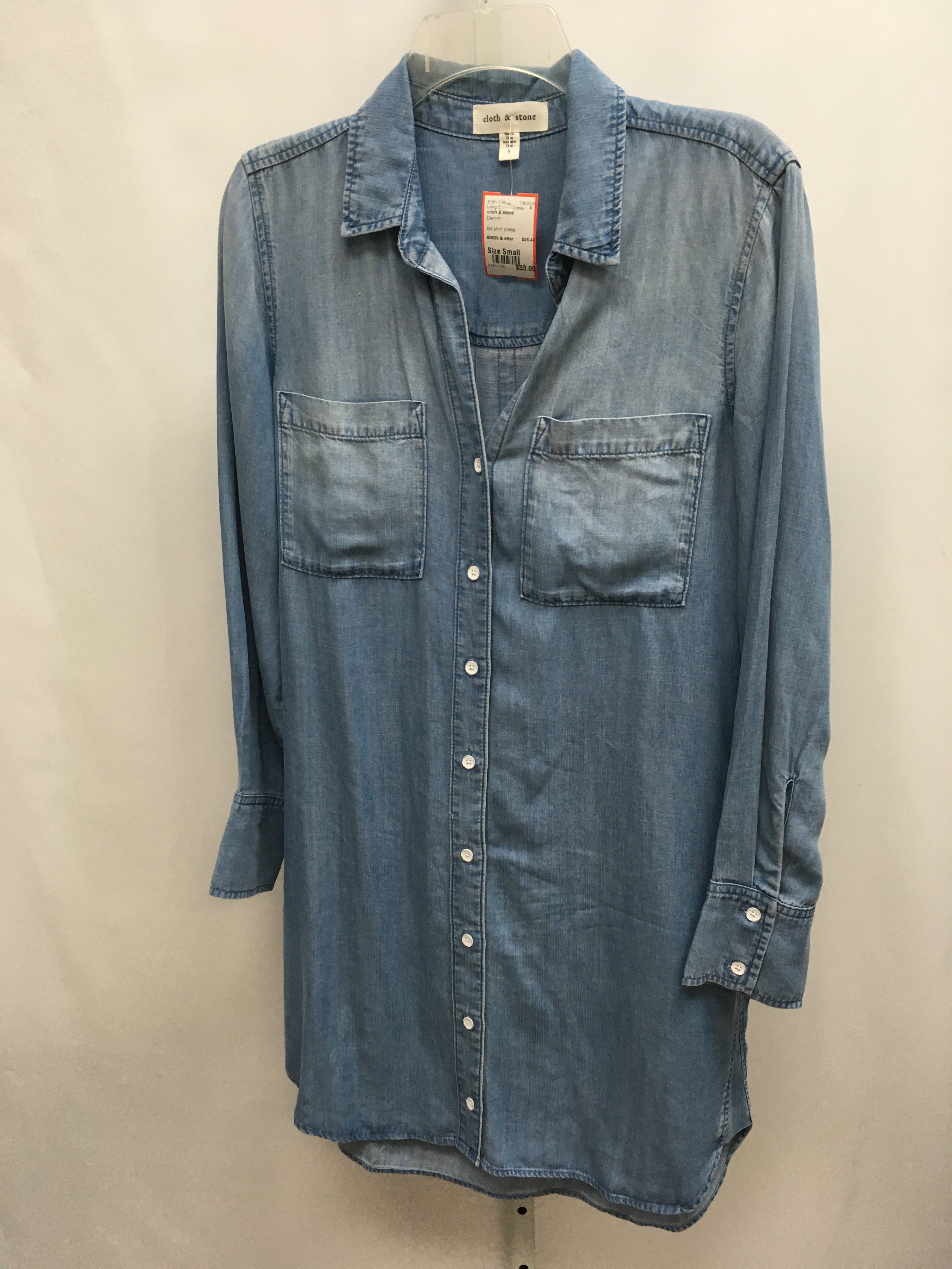 cloth & stone Size Small Denim Long Sleeve Dress