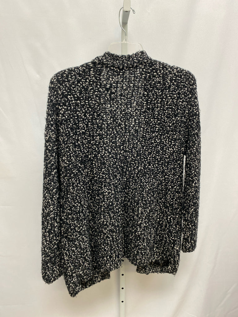 Ann Taylor Size Small Black Print Cardigan