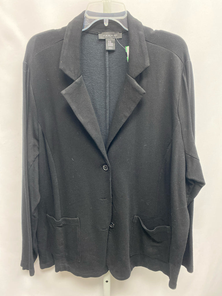 Tahari Size 3X Black Blazer