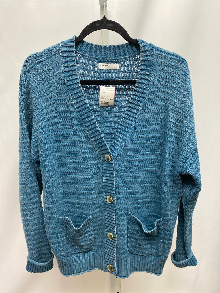 Sonoma Size Large Blue Cardigan