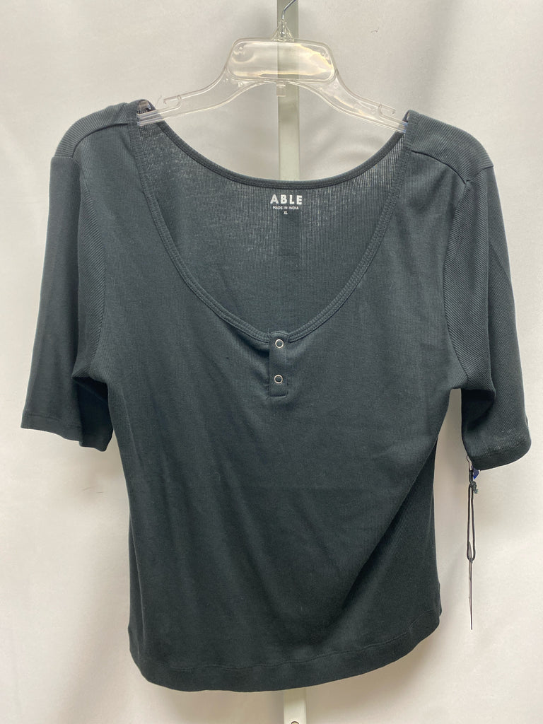 Abella Size XLarge Black Short Sleeve Top