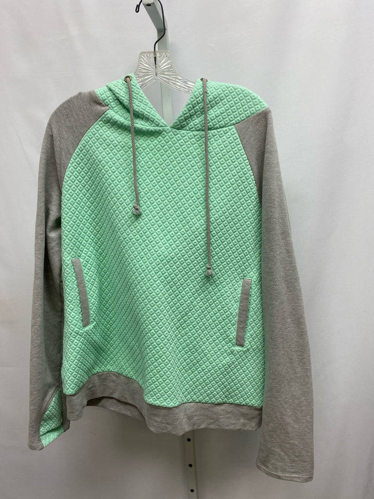 Fantastic Fawn Size Large mint/gray Hoodie