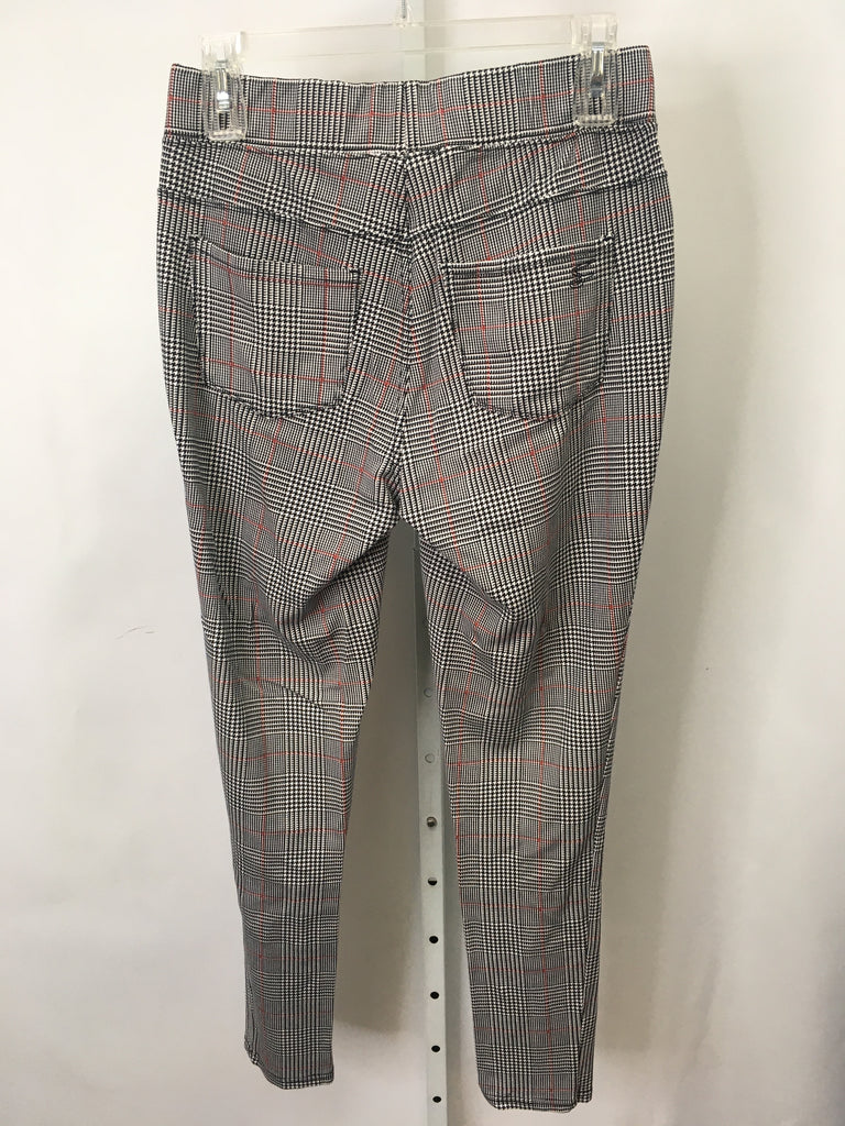 Seven7 Size Medium Gray Plaid Pants