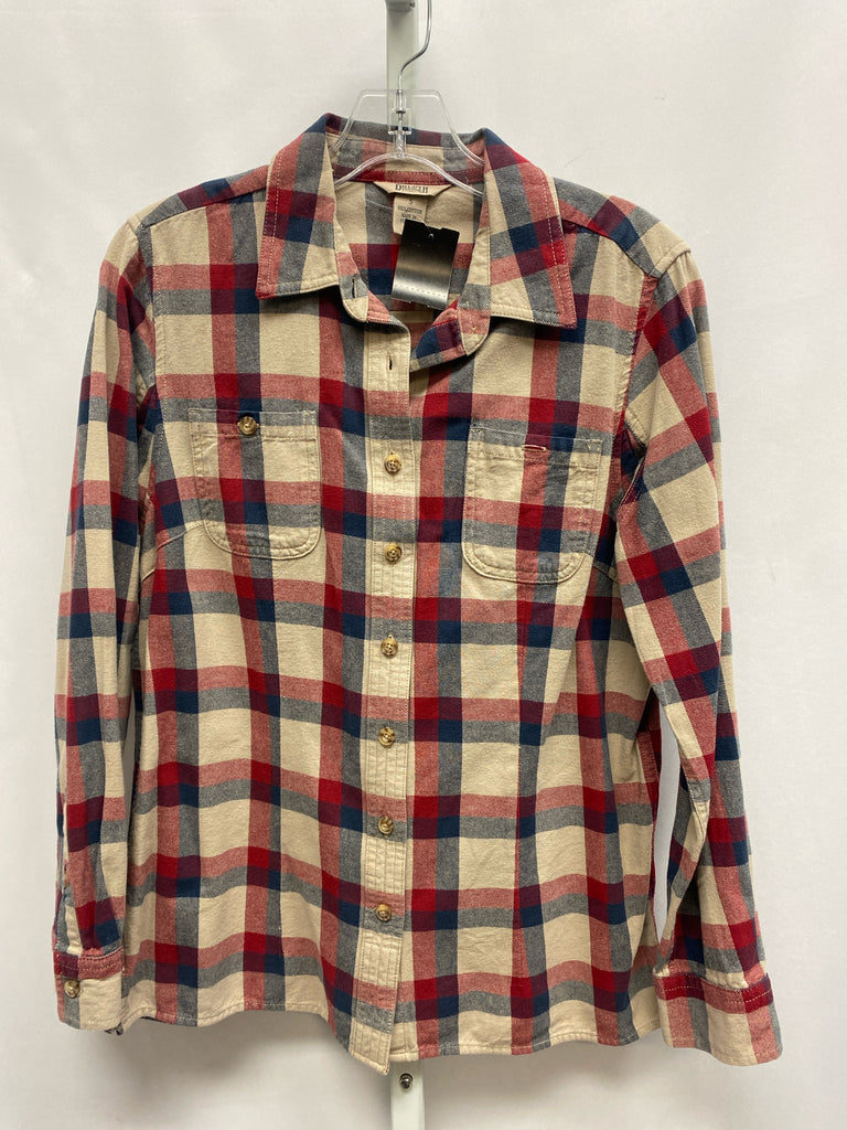 Duluth Size Small Taupe Long Sleeve Top