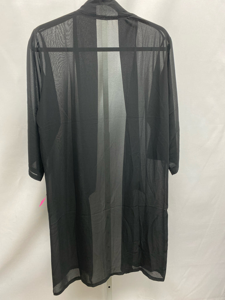 American Apparel Size 1X Black Cardigan