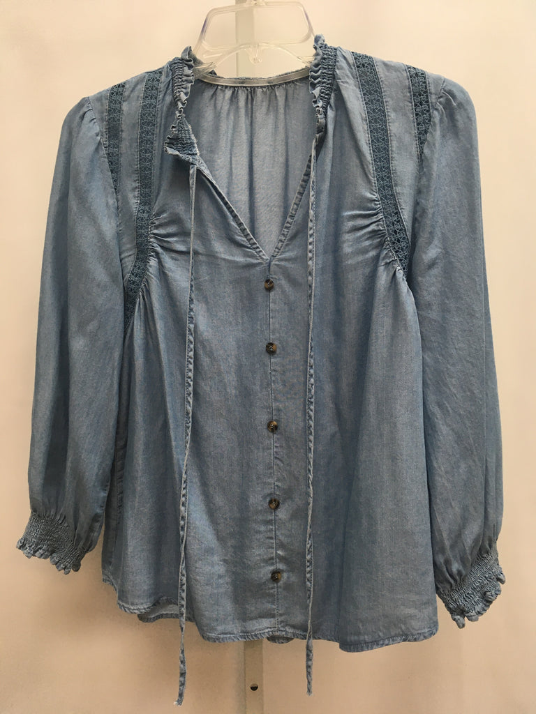 Size Small Denim Long Sleeve Top