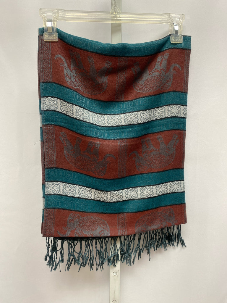 Pashmina Teal Print Scarf