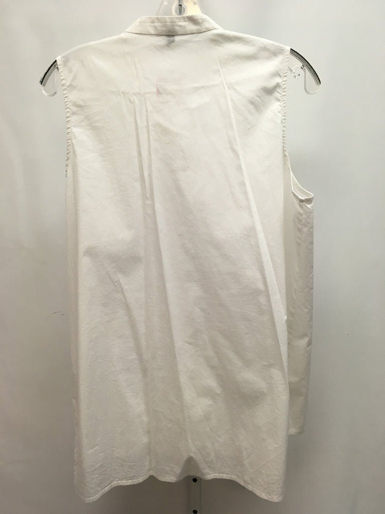 Eileen Fisher Size Large Ivory Sleeveless Top