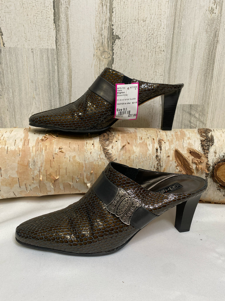 Brighton Size 9.5 Brown/Gray Heels