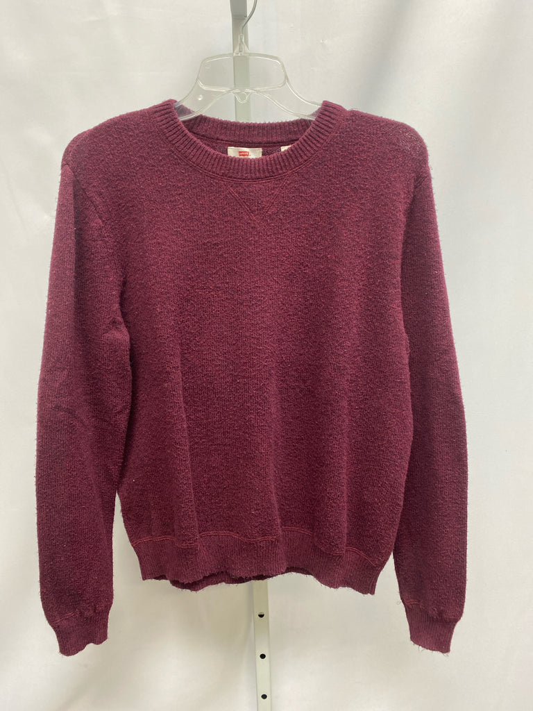 Levi's Size Small Burgundy Long Sleeve Top