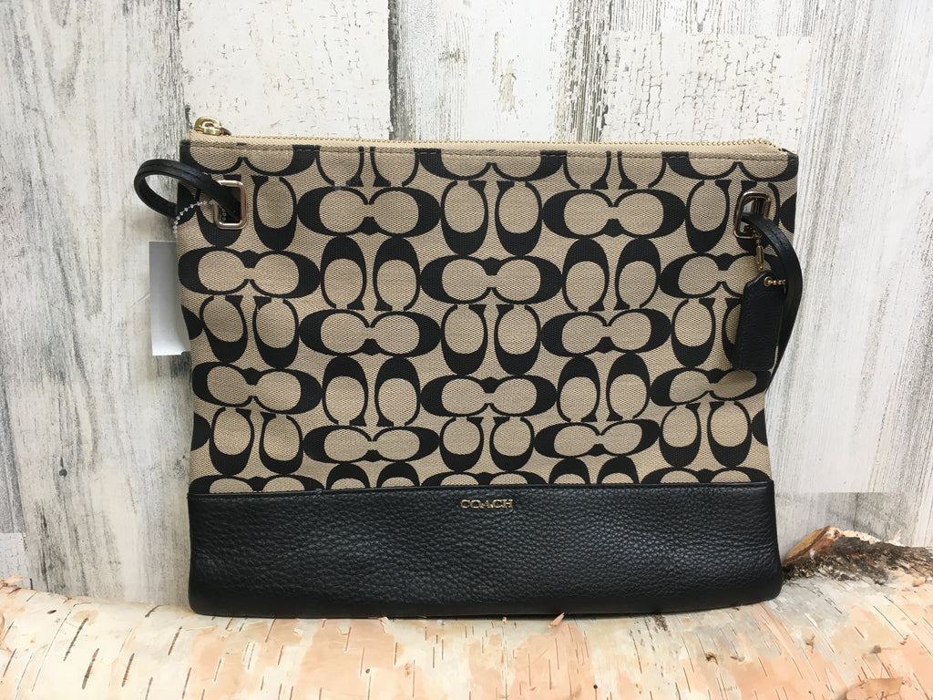 Coach Black/Tan Designer Handbag