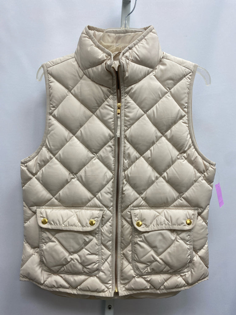 J.Crew Size Medium Tan Vest/Outerwear