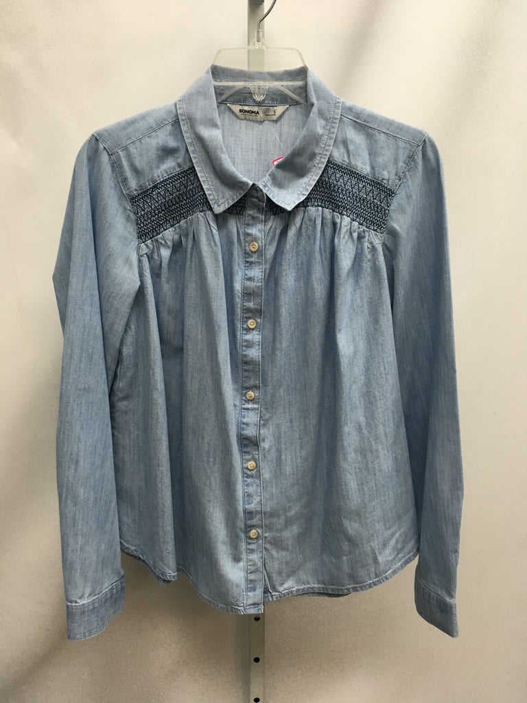 Sonoma Size Small Denim Long Sleeve Top