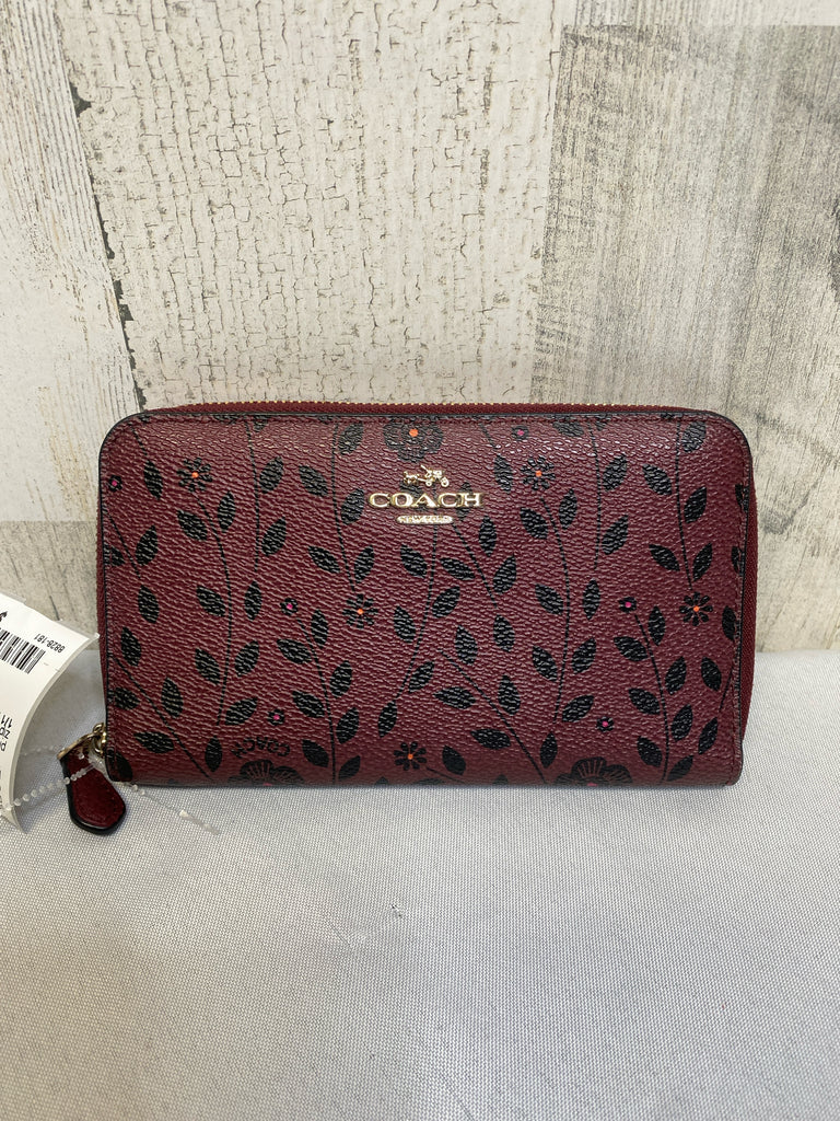 Coach Purple Print Designer Wallet