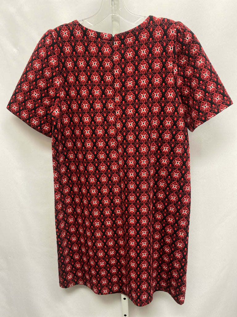 Size LP LOFT Red Print Short Sleeve Dress