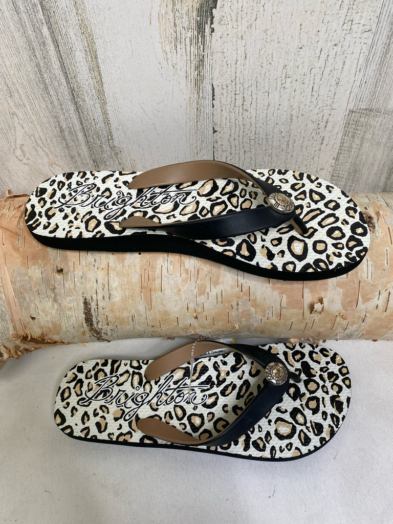 Brighton Size 6 Animal Print Flip-flop