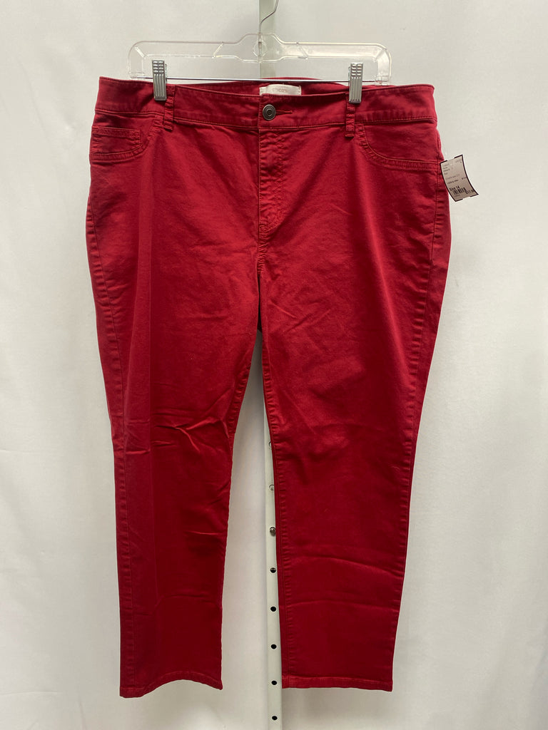 Chico's Size 14 Red Pants