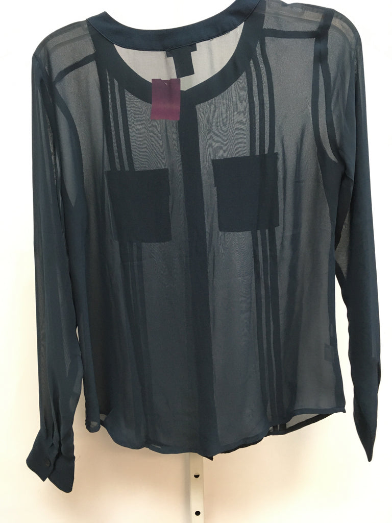 Ann Taylor Size XS Charcoal Long Sleeve Top