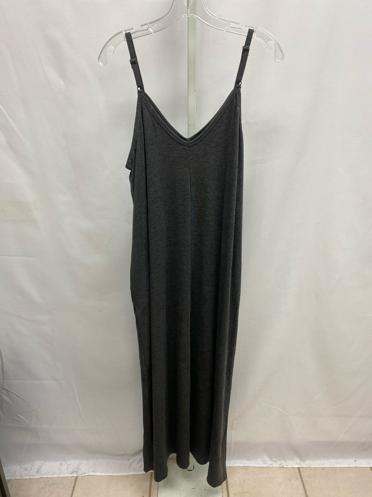 Size XL Zenana Gray Heather Maxi Dress