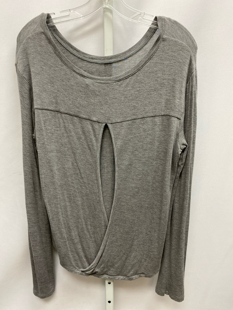 Nordstrom Size Medium Gray Long Sleeve Top