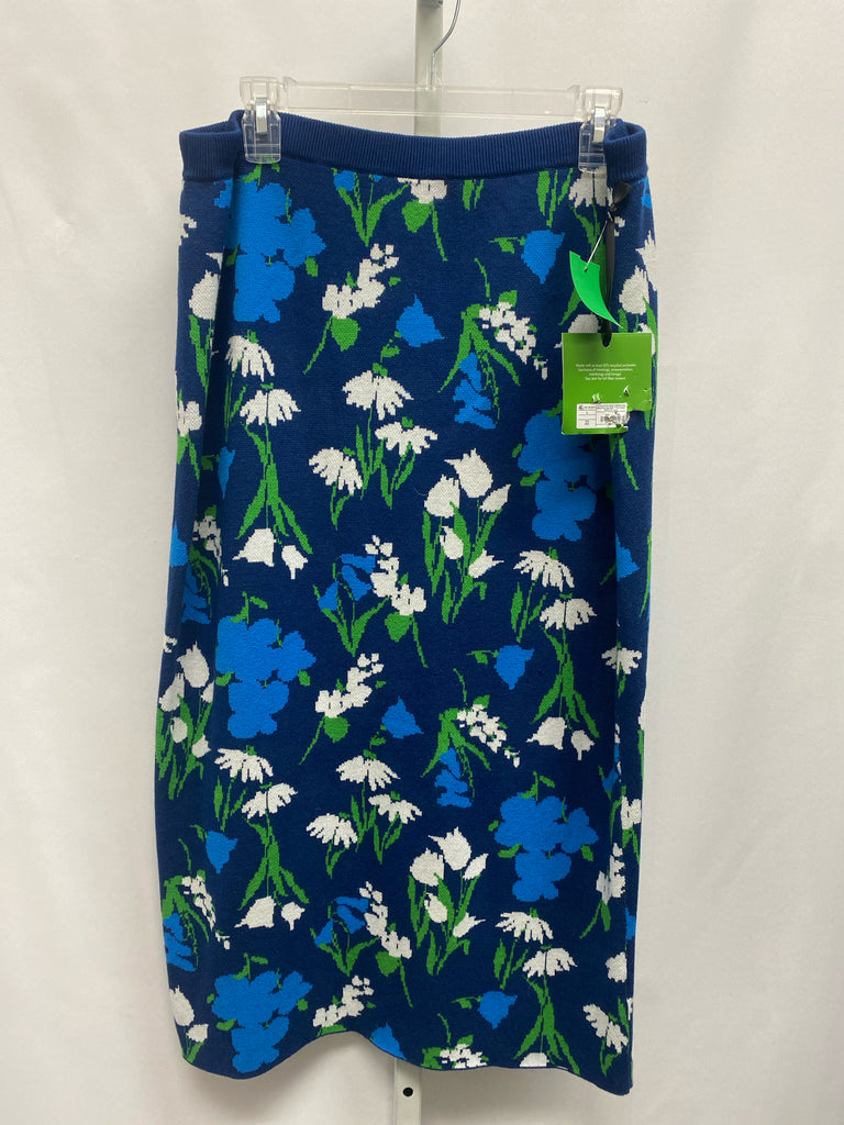 Kate Spade Size Large Blue Floral Skirt
