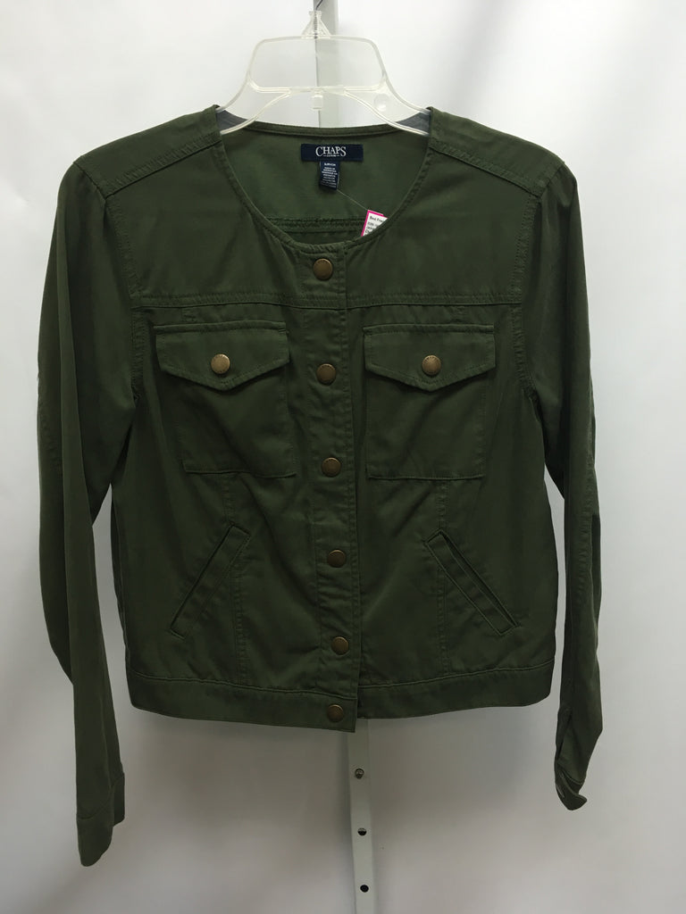 Chaps Size SP Army Green Jacket/Top