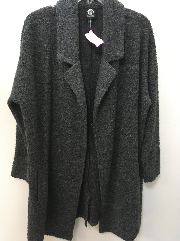 Bobeau Size 1X Black Cardigan