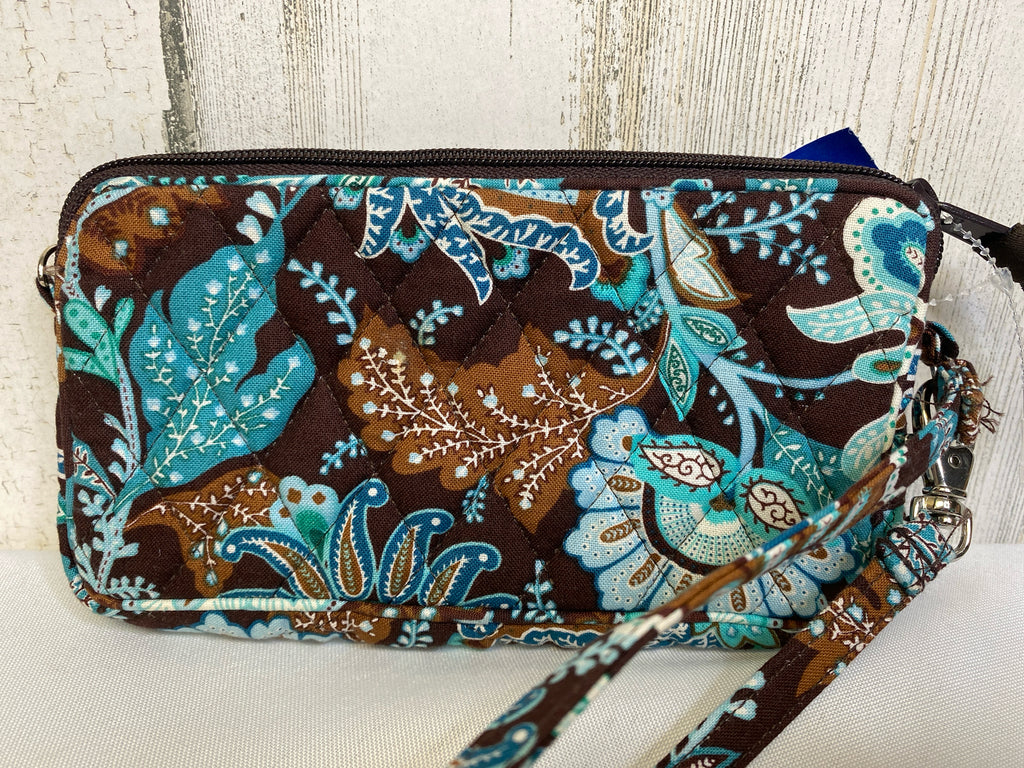 Vera Bradley Brown/Blue Wristlet