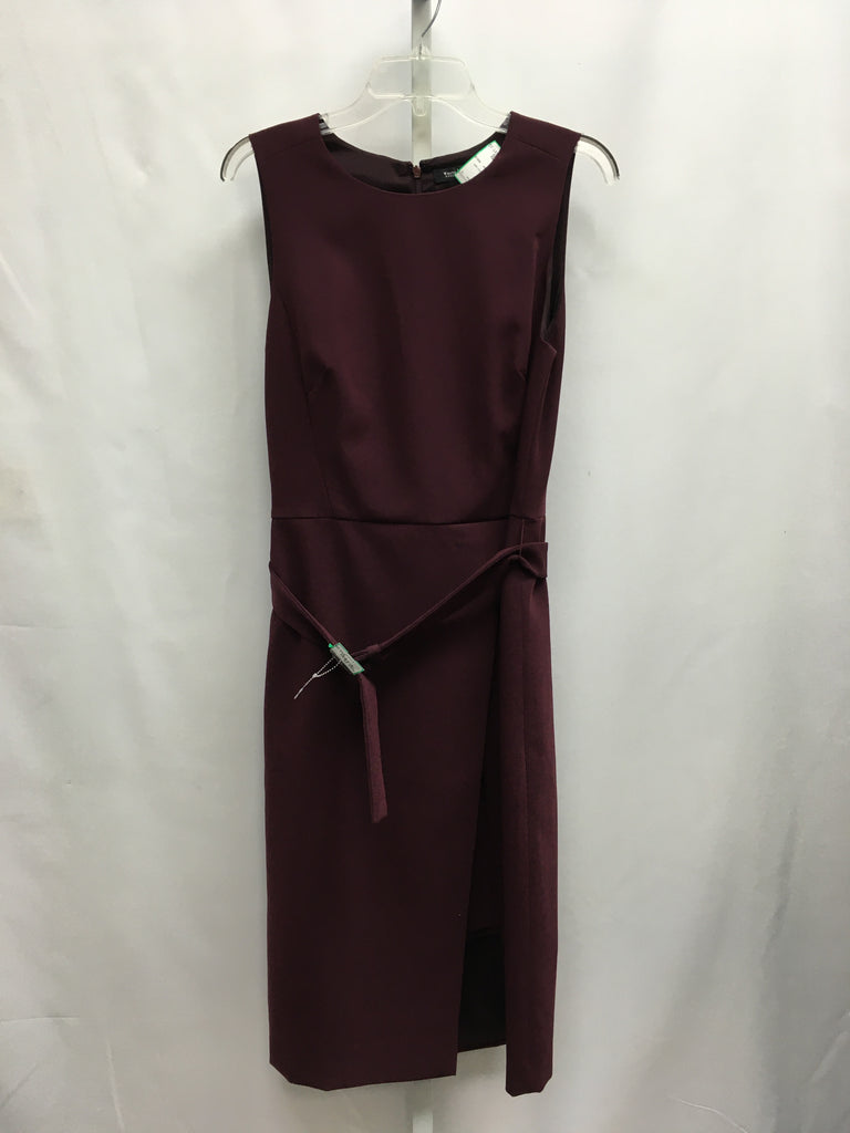 WHBM Size 12 Burgundy Sleeveless Dress