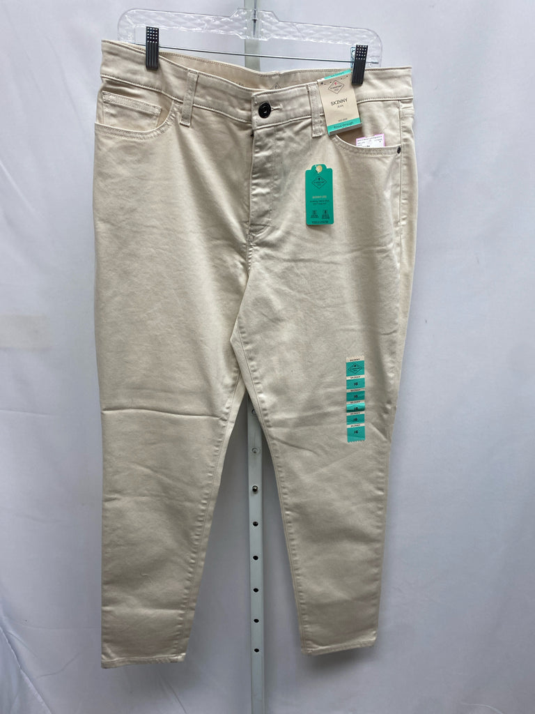St. John's Bay Size 16 Cream Jeans