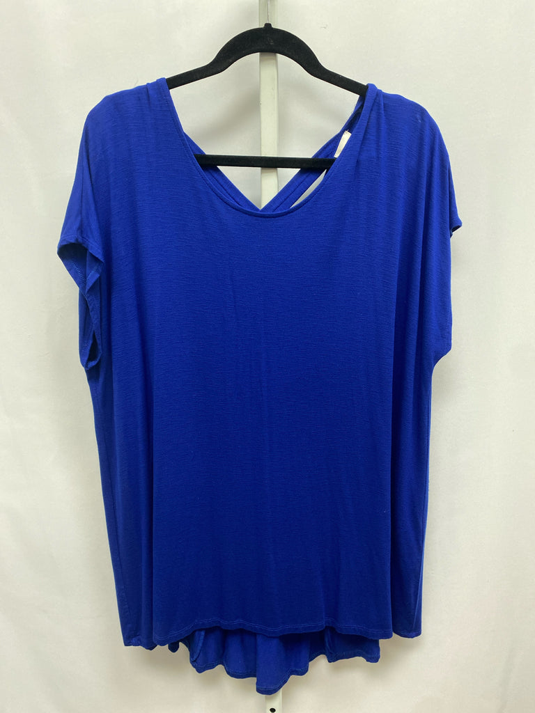 Chico's Size Chico's 3 (X-large) Blue Short Sleeve Top