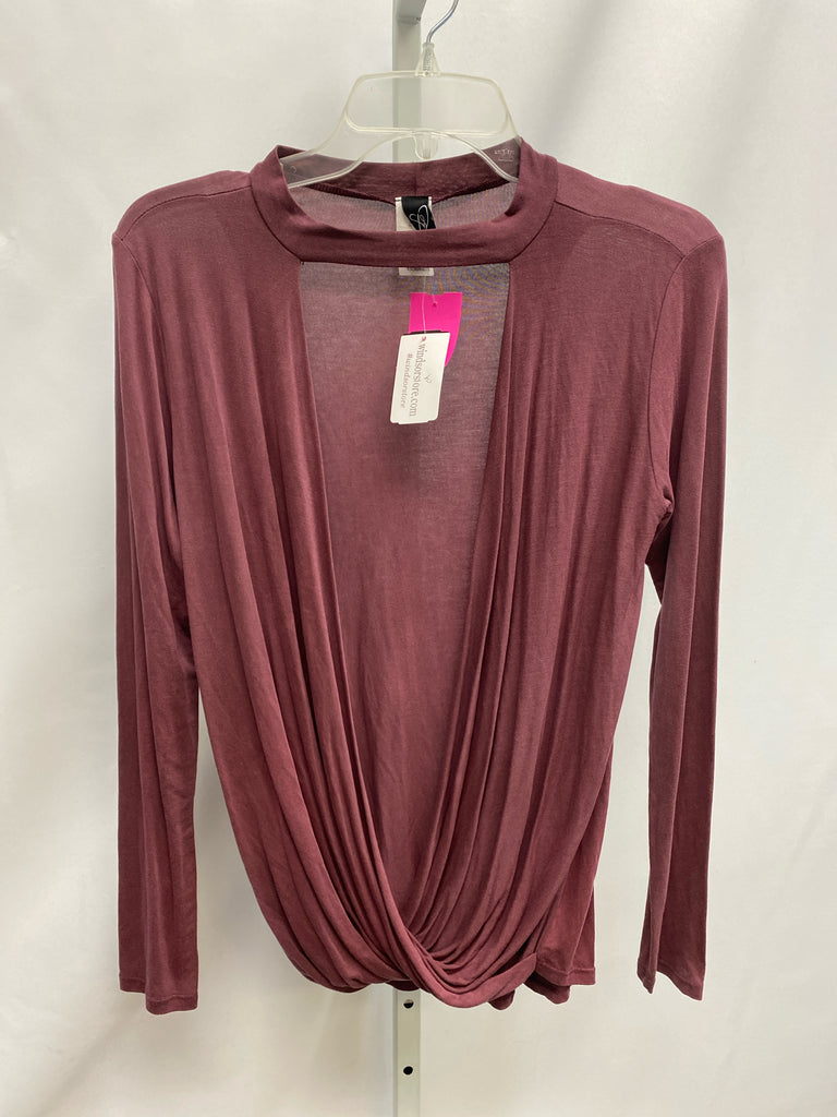 Windsor Size XS Wine Long Sleeve Top