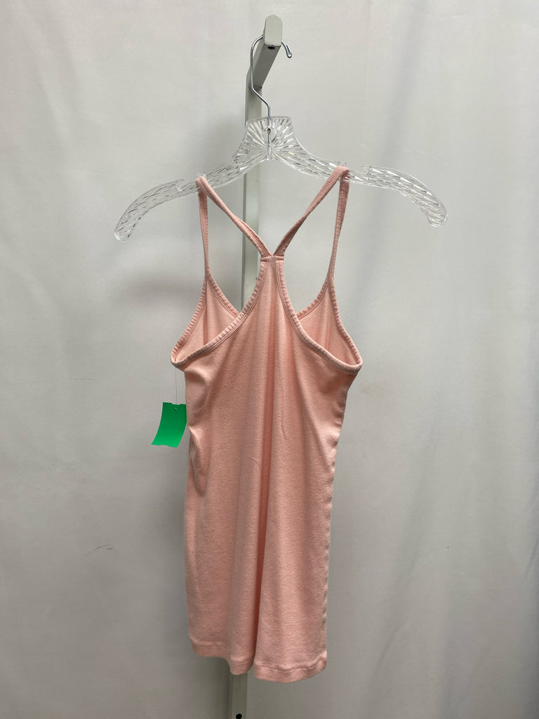 Color Thread Size Medium Pink Sleeveless Top