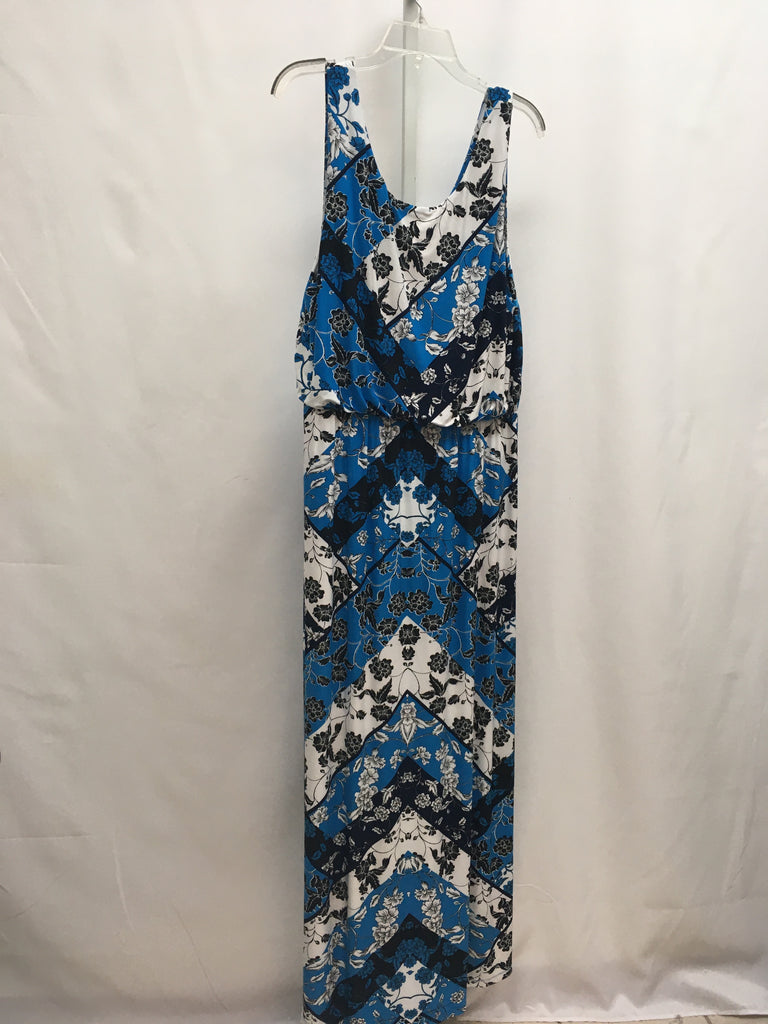 Size XXL Inc White/blue Maxi Dress