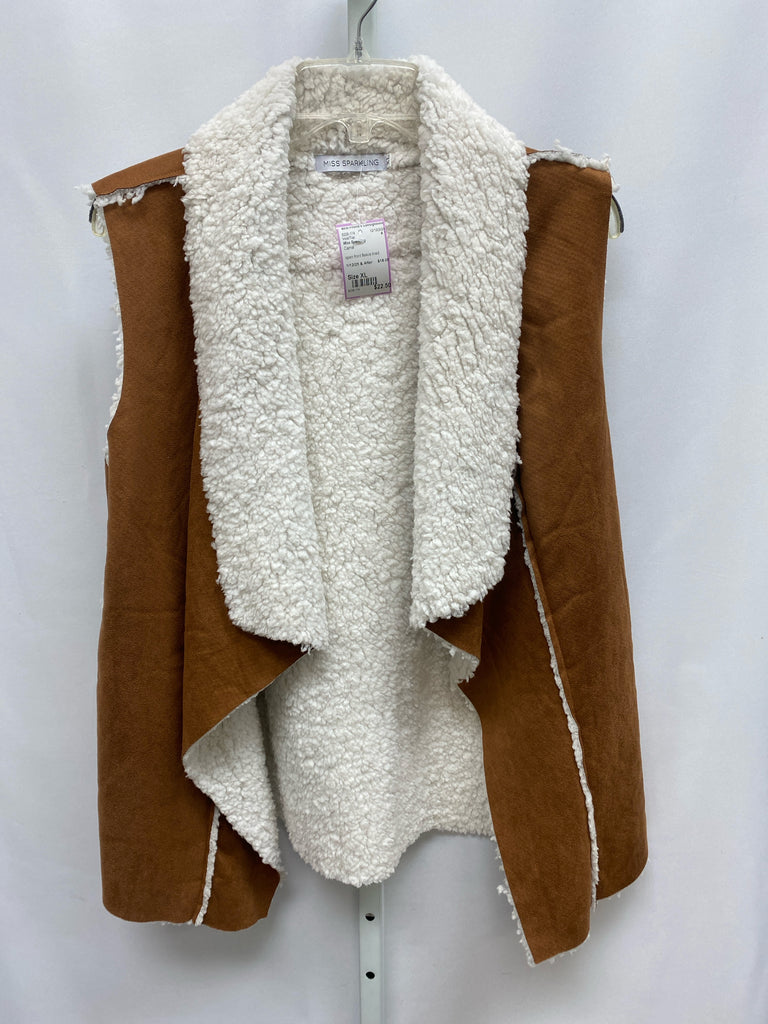 Miss Sparkling Size XL Camel Vest/Top