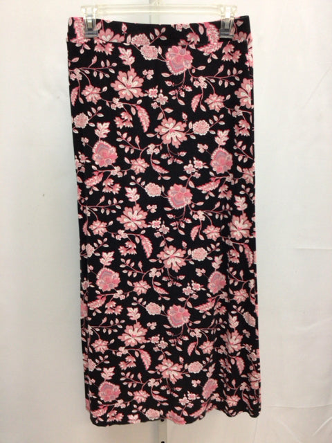 LOFT Size Small Black/Pink Skirt