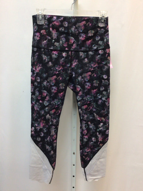 lululemon Black Floral Athletic Pant