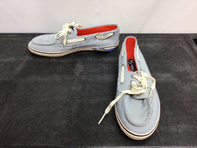 Sperry Size 8 Blue/White Loafers