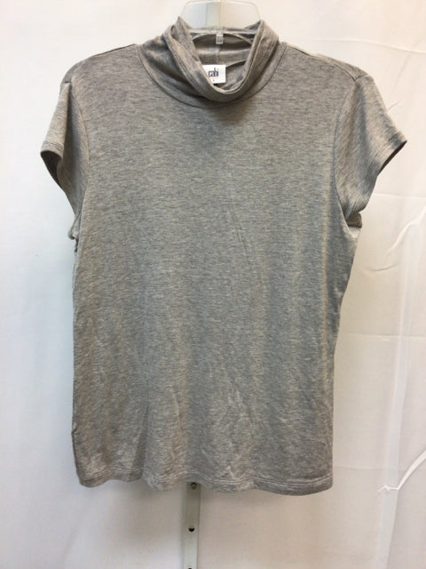 Cabi Size Small Gray Short Sleeve Top