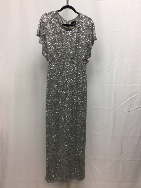 Size 8 adrianna papell Silver Special Occasion