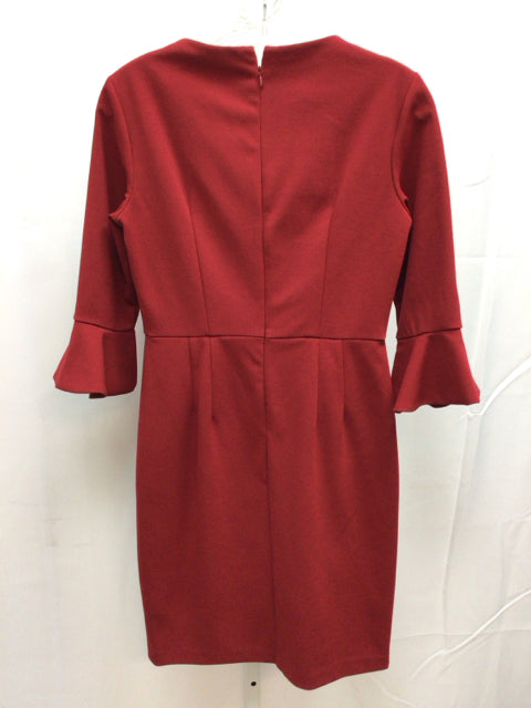 Size 2 Donna Morgan Burgundy 3/4 Sleeve Dress