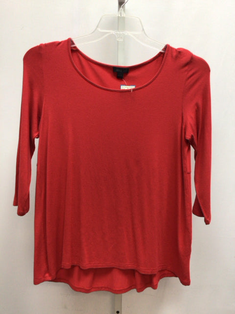 jjill Size SP Red 3/4 Sleeve Top