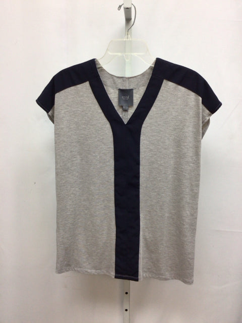 lysse Size Small Gray Heather Short Sleeve Top