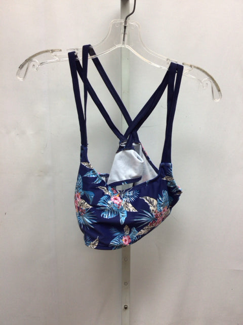 Size XLarge Navy Floral Swimsuit